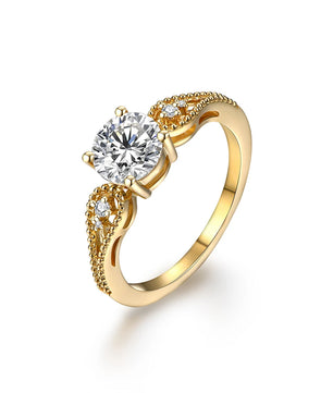 1.0CT Moissanite Gold Ring for Women - Ornalux