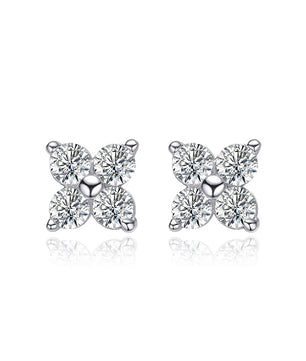 Classic Moissanite Stud Earrings - 4 Stones - Ornalux