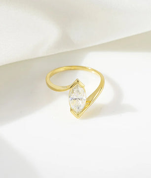 1 Carat Horse Eye Marquise Cut Moissanite Ring - Ornalux