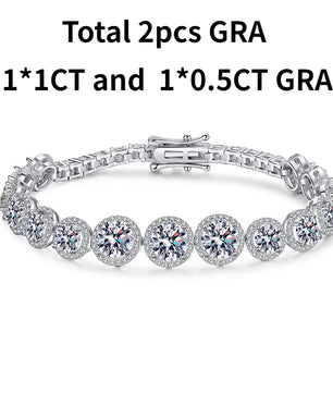 Luxury 11.1CT Moissanite Tennis Bracelet - Ornalux