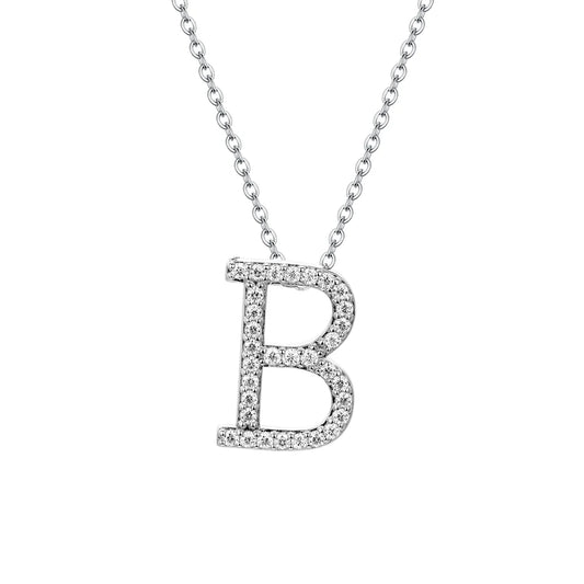 D VVS1 Moissanite Letters Necklace Pendant - Ornalux