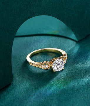 1.0CT Moissanite Gold Ring for Women - Ornalux