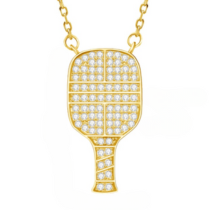 Trending 925 Silver Tennis Racket Pendant with Moissanite Stones